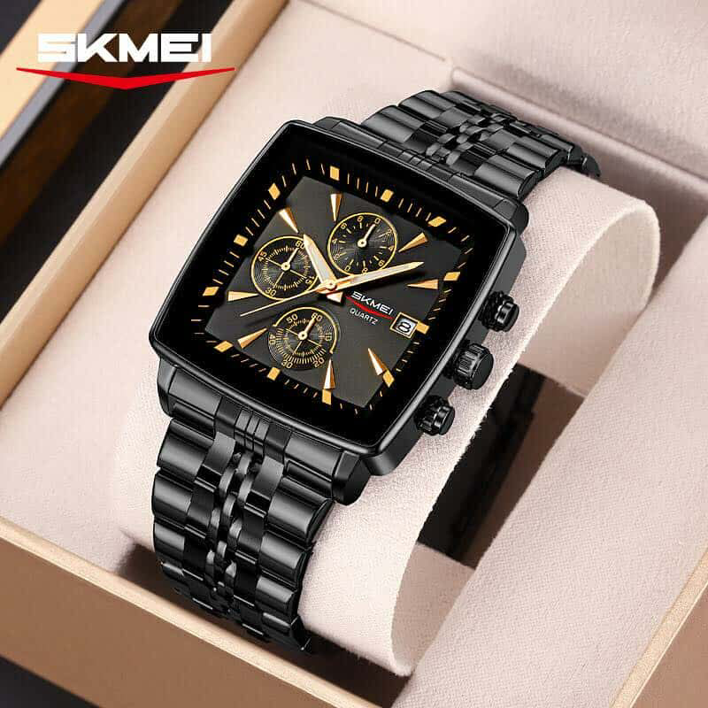 SKMEI 9331 Black Luxury chronograph watch