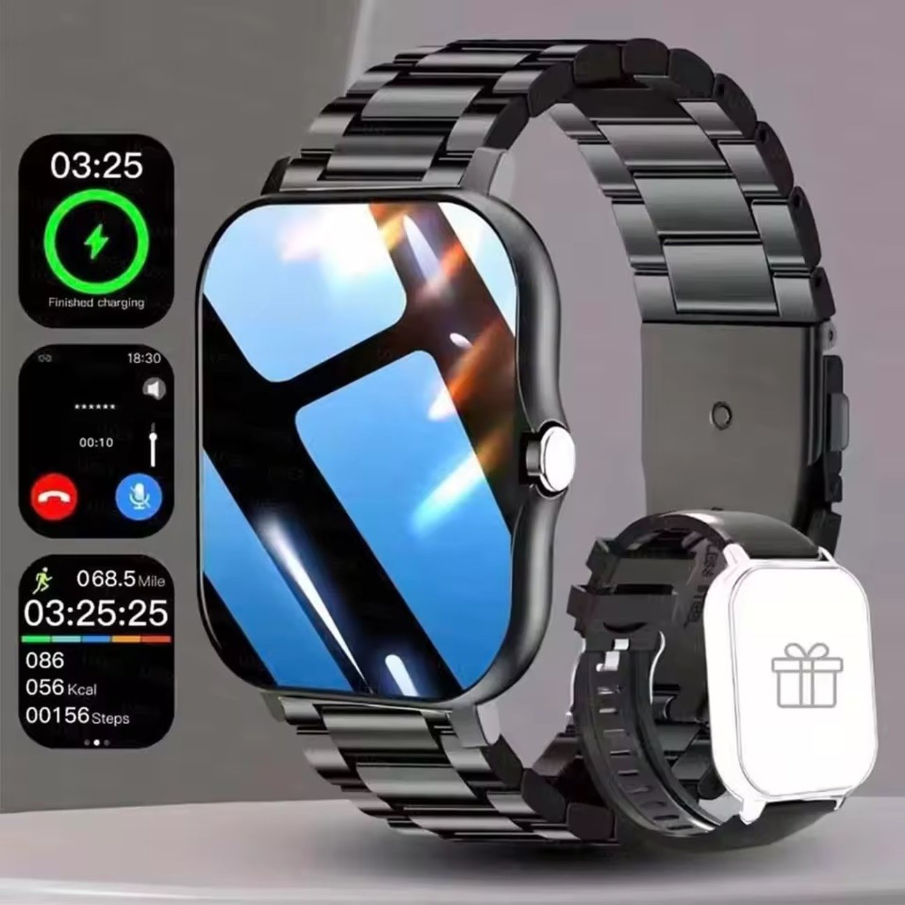 LIGE GT20 Full Touch Sport Smart Watch Men Women Heart Rate Fitness Tracker Bluetooth call Smartwatch