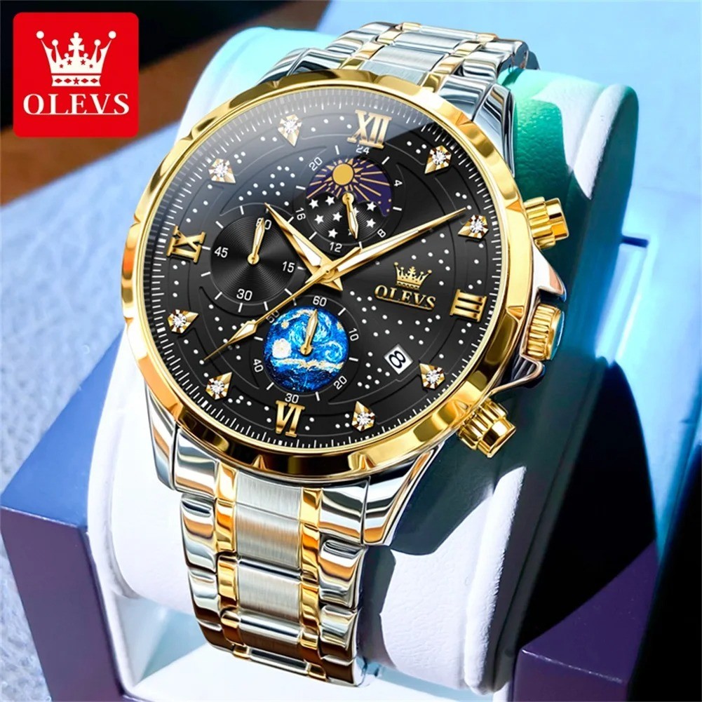 OLEVS 9807 Men's Watches Original Quartz Watch